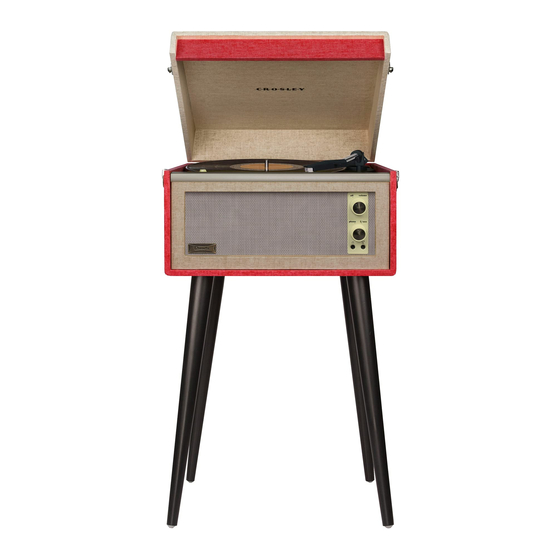 Crosley CR6233A Dansette Bermuda Turntable Bedienungsanleitung