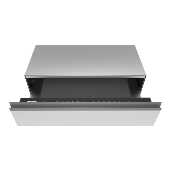 Gaggenau WS061102 Gebrauchs- Und Montageanleitung
