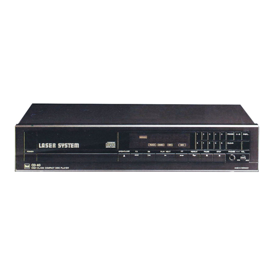 Dual CD 40 Bedienungsanleitung