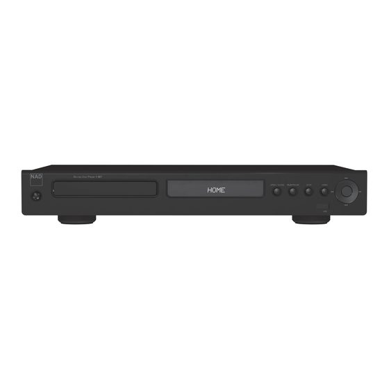 NAD T 587 Bedienungsanleitung