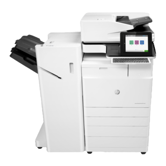 HP LaserJet Managed MFP E72725 Installationsanleitung