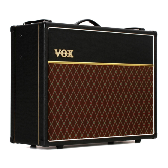 VOX Amplification LTD AC30C2X Handbücher