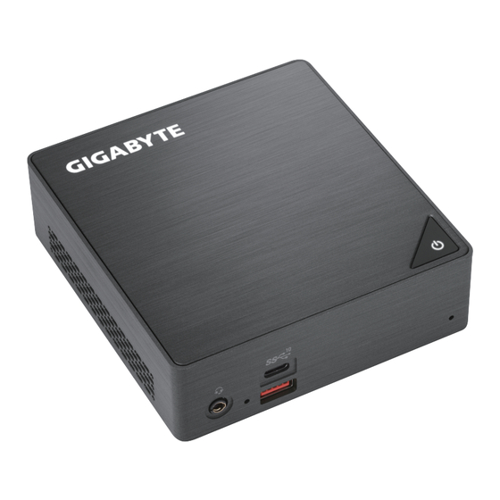 Gigabyte GB-BRi3-10110 Schnellstartanleitung