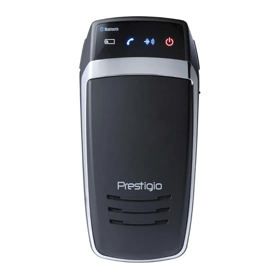 Prestigio Bluetooth Car Kit Anleitung