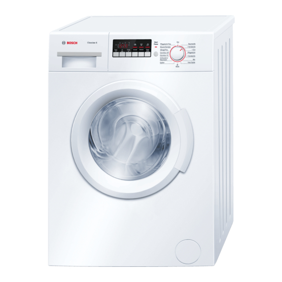 Bosch WAB28220 Classixx 6 Gebrauchsanleitung
