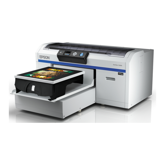 Epson SC-F2000 series Installationshandbuch
