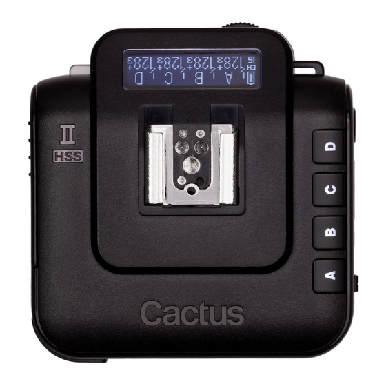 Cactus V6 II Kurzanleitung