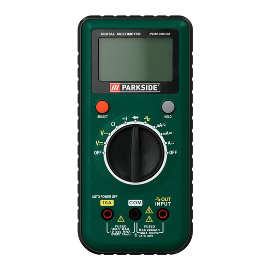 Parkside PDM 300 C2 Bedienungsanleitung Und Sicherheitshinweise