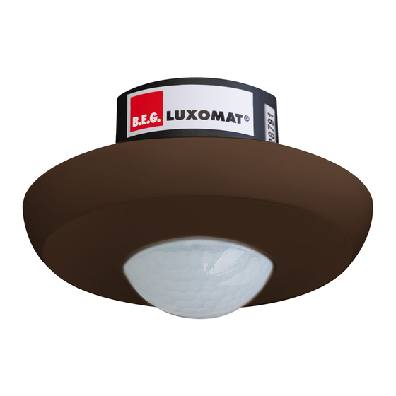 B.E.G. LUXOMAT PD3 S 360 Bedienungsanleitung