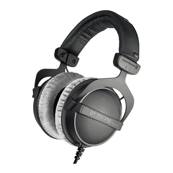 Beyerdynamic DT 770 PRO Produktinformation