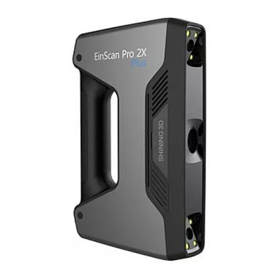 SHINING 3D 3D EinScan Pro 2X Bedienungsanleitung