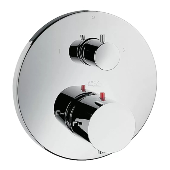 HANSGROHE AXOR Caltron 17720 series Montageanleitung