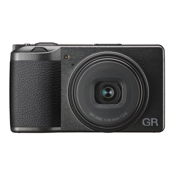 Ricoh GR III Bedienungsanleitung
