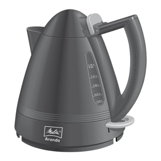 Melitta arondo Bedienungsanleitung
