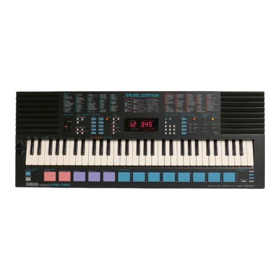 YAMAHA PSS-780 BEDIENUNGSANLEITUNG Pdf-Herunterladen | ManualsLib
