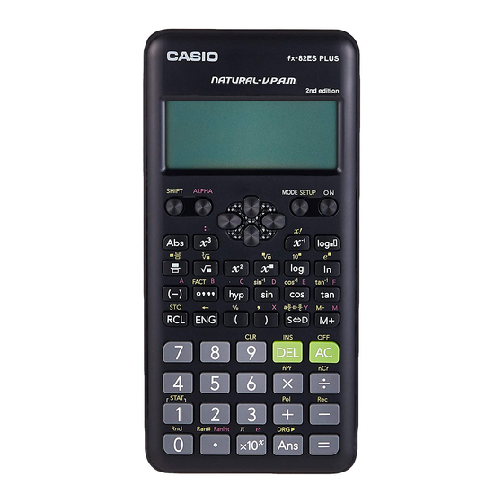 Casio fx-82ES PLUS Bedienungsanleitung