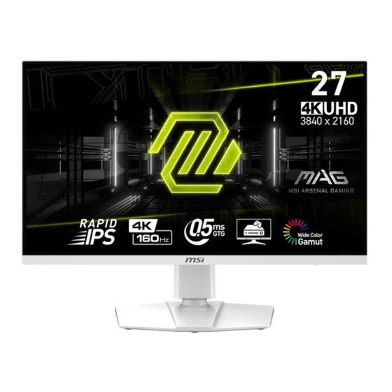 MSI MAG 274URFW Benutzerhandbuch