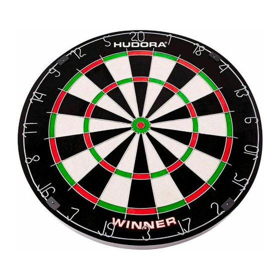 Hudora Bristle Dartboard Winner Aufbau- Und Gebrauchsanleitung