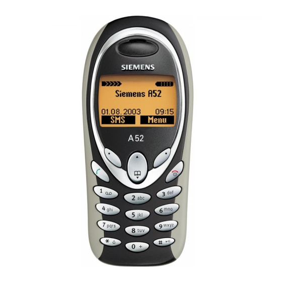 Siemens A52 Bedienungsanleitung