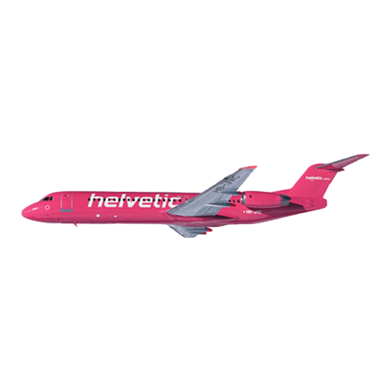 REVELL Fokker 100 Helvetic KLM Austrian Montageanleitung
