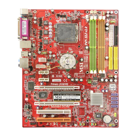 MSI P4N SLI XE Serie Bedienungsanleitung