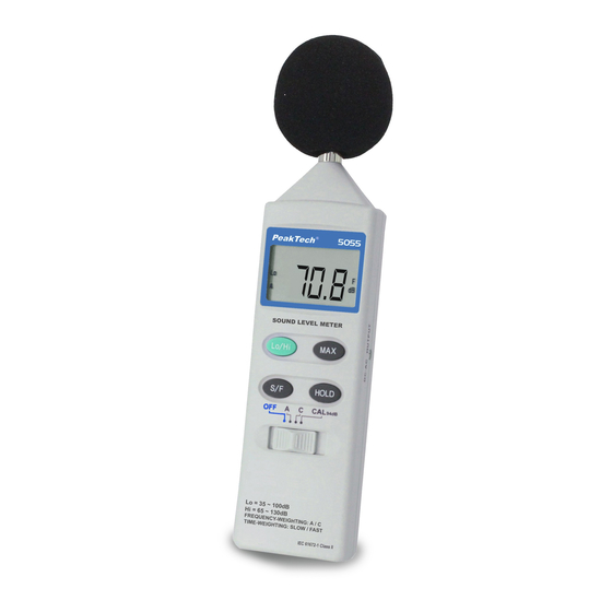 PeakTech 5055 Bedienungsanleitung