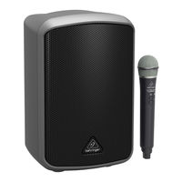 Behringer EUROPORT MPA30BT Schnellstartanleitung