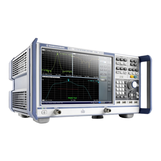 Rohde & Schwarz R&S ZNB4 Bedienungsanleitung