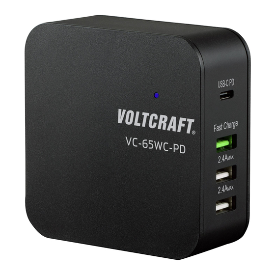 VOLTCRAFT VC-65WC-PD Bedienungsanleitung