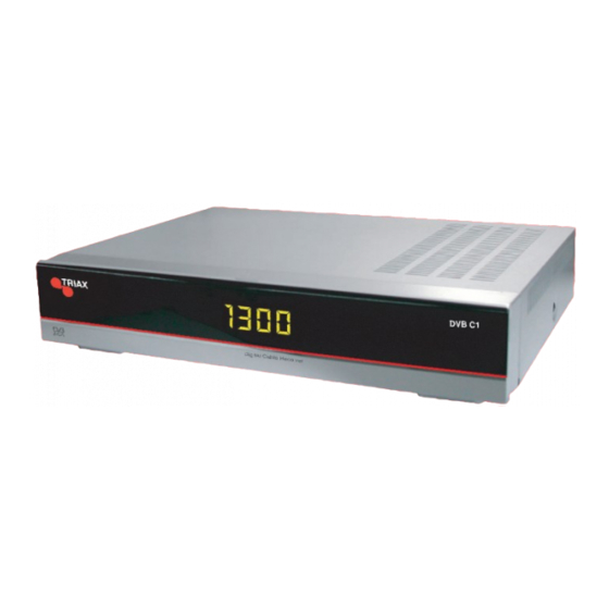 Triax DVB C1 Bedienungsanleitung