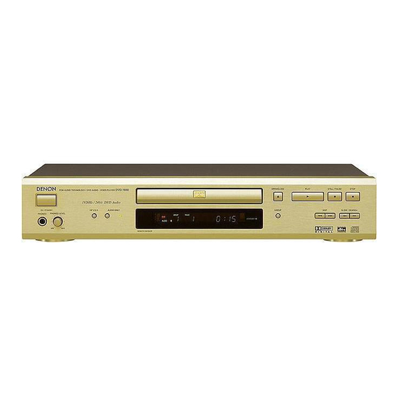 Denon DVD-1600 Bedienungsanleitung