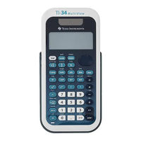 Texas Instruments TI-34 MultiView Bedienungsanleitung