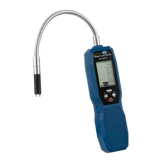 PCE Instruments PCE-BFT 2 Bedienungsanleitung