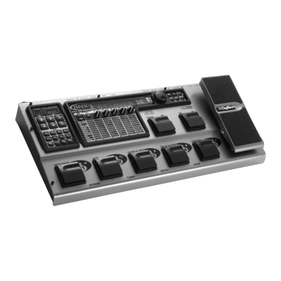 DigiTech BNX3 Bedienungsanleitung