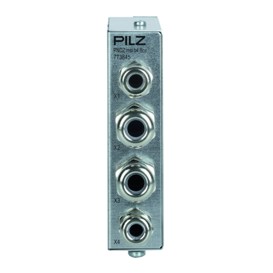 Pilz PNOZ msi b4 Box Bedienungsanleitung
