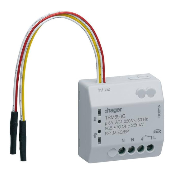 hager TRM693G Handbuch