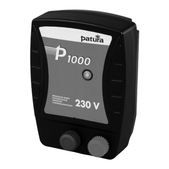 patura P1000 Bedienungsanleitung