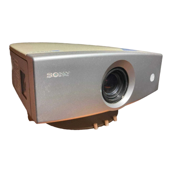 Sony VPL-HS3 Bedienungsanleitung
