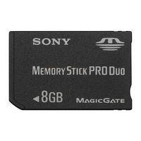 Sony Memory Stick PRO Duo MSX-M1GST Bedienungsanleitung