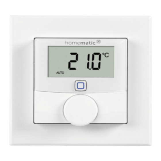 HomeMatic IP HmIP-WTH-2 Montage- Und Bedienungsanleitung