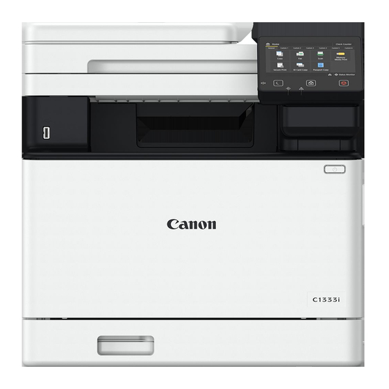Canon C1333iF Installationsanleitung