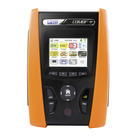 HT Instruments VDE 0701 Kurzanleitung
