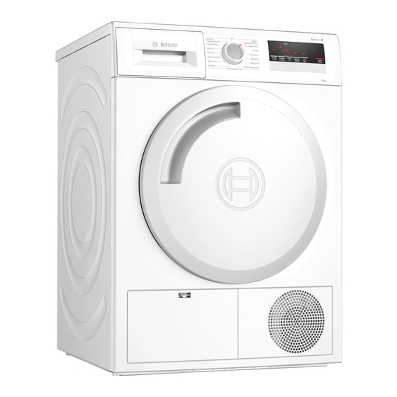Bosch WTN83201 Gebrauchs- Und Aufstellanleitung