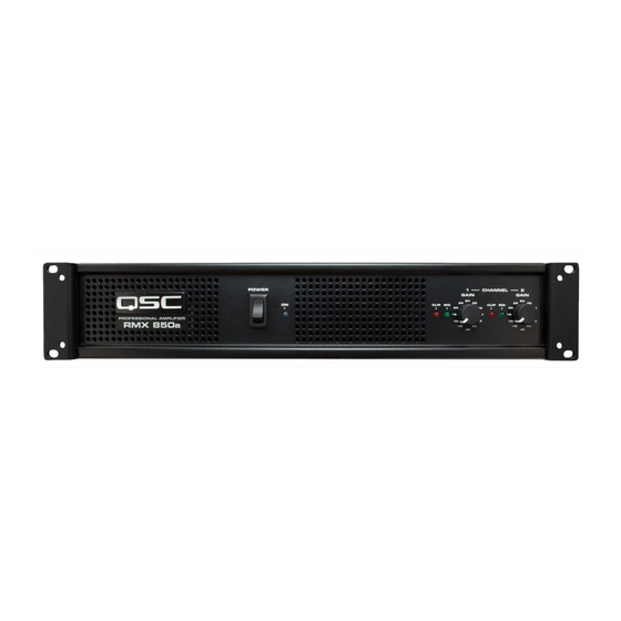QSC RMX 850a Benutzerhandbuch