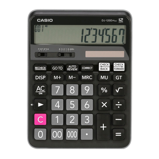 Casio DJ-120D Plus Bedienungsanleitung