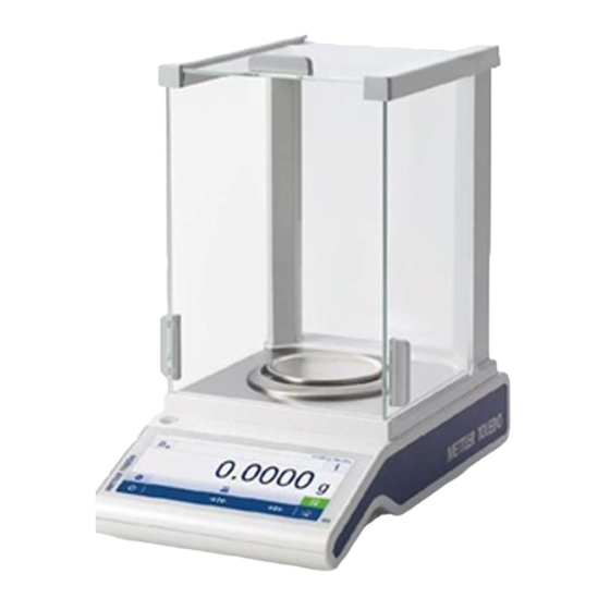 Mettler Toledo MS-TS Kurzanleitung