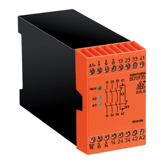 Dold SAFEMASTER BD 5935 Datenblatt / Betriebsanleitung