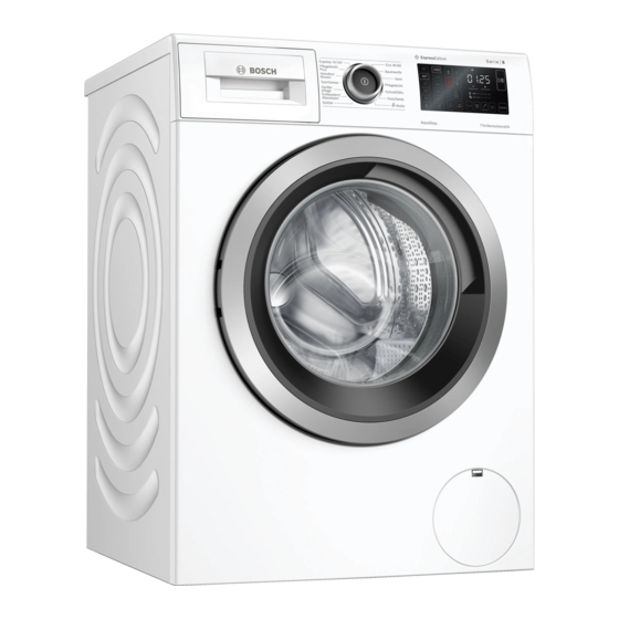 Bosch WAU28RH0 Gebrauchs- Und Montageanleitung