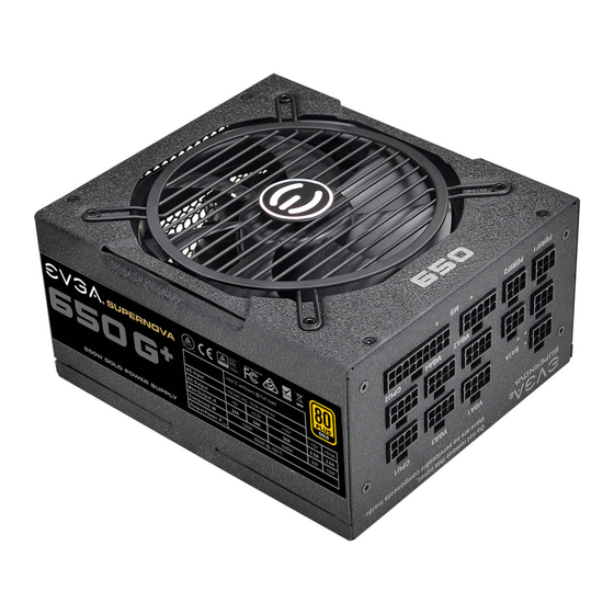 EVGA Supernova G+ Serie Bedienungsanleitung