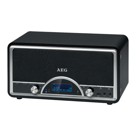 AEG NDR 4378 DAB plus Handbücher